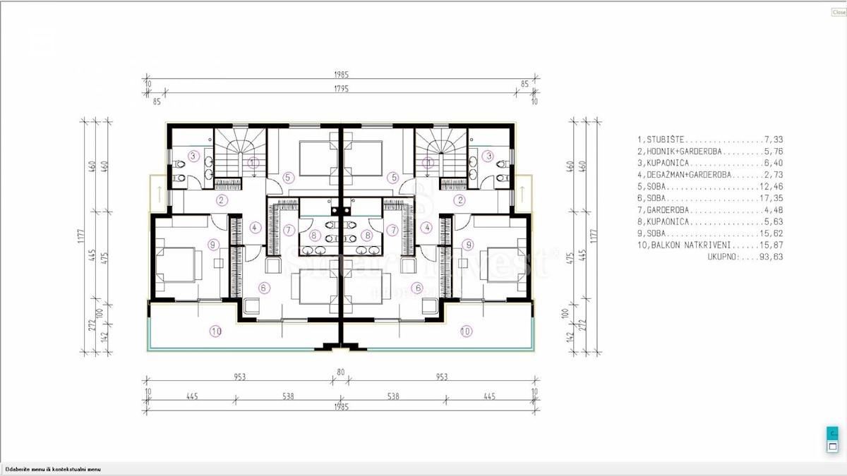 KOSTRENA, villa bifamiliare con piscina e vista mare, in costruzione