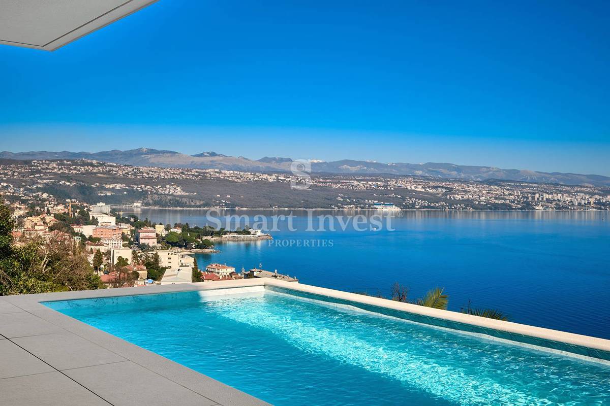 ABBAZIA, nuovo appartamento di lusso con piscina e giardino