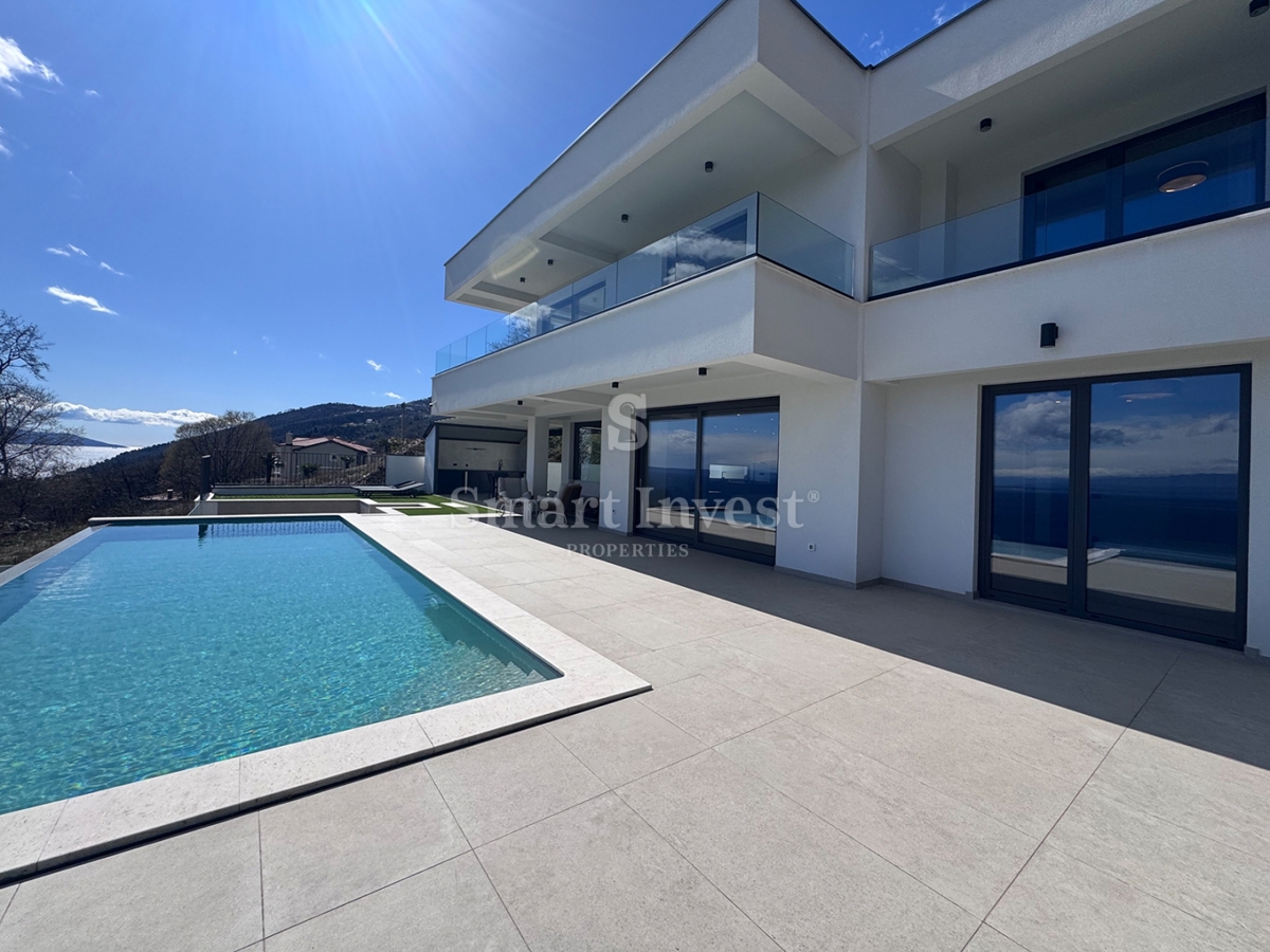 LAURANA, villa moderna con piscina e vista mare!