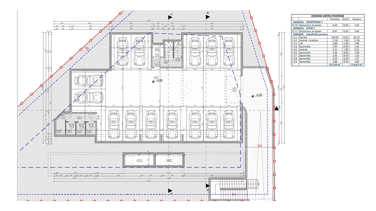 Terreno Opatija, 833m2