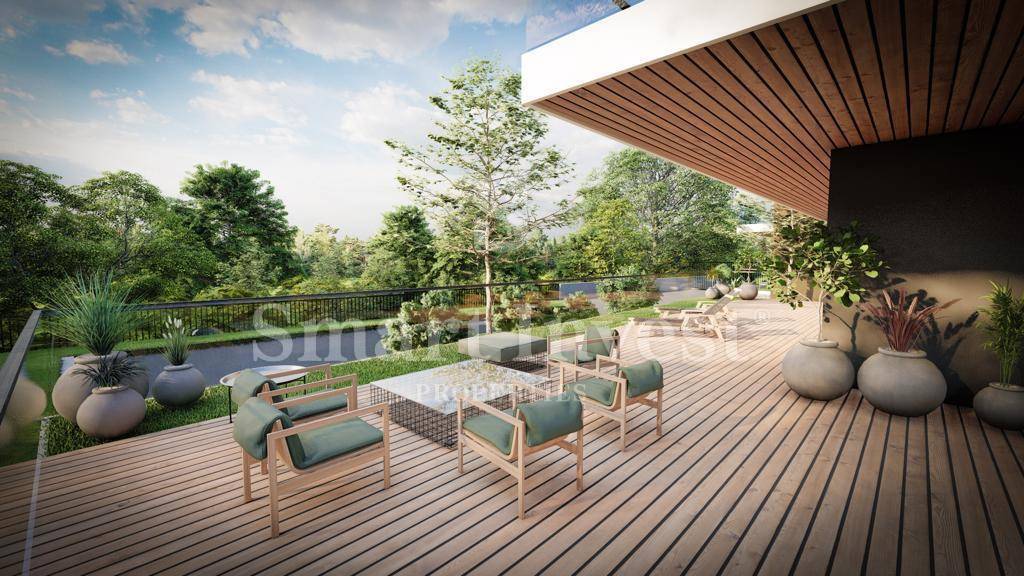 FIUME - BIVIO, lussuoso appartamento trilocale con piscina in un nuovo edificio