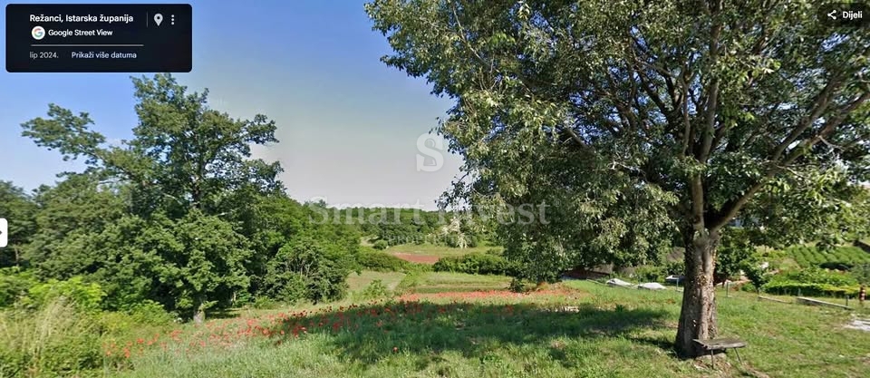 ISTRIA - SVETVINČENAT, terreno di 1215 m2 con permesso di costruire per una villa