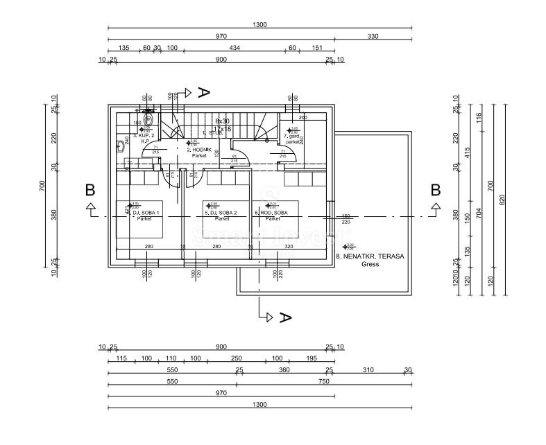 KASTAV, terreno con permesso di costruire per una casa