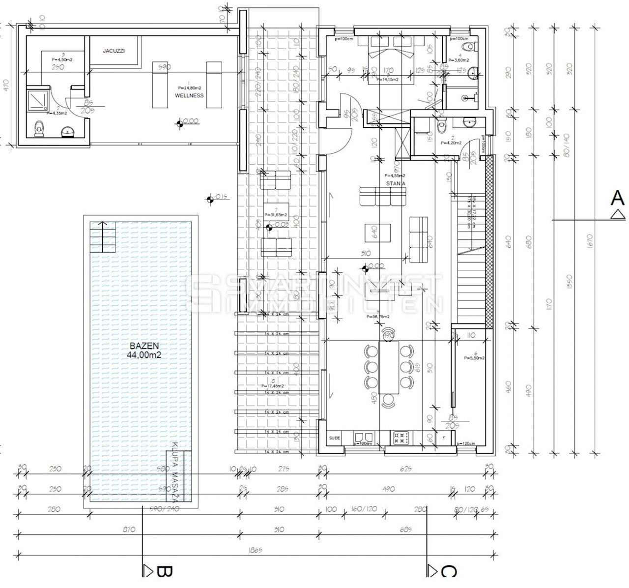 Casa Rabac, Labin, 230m2