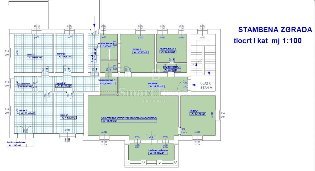 OPATIJA, Luxury 2-bedrooms apartment of 142.80 m2, second line to the sea