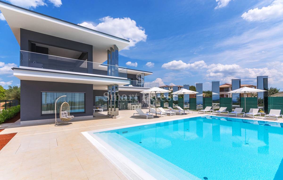 ISTRIA - POREČ, EXCLUSIVE DESIGN VILLA WITH SEA VIEW