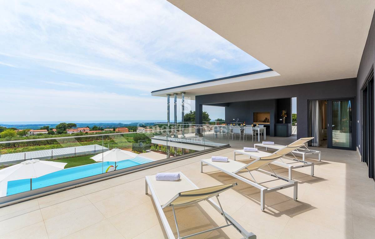 ISTRIA - POREČ, EXCLUSIVE DESIGN VILLA WITH SEA VIEW