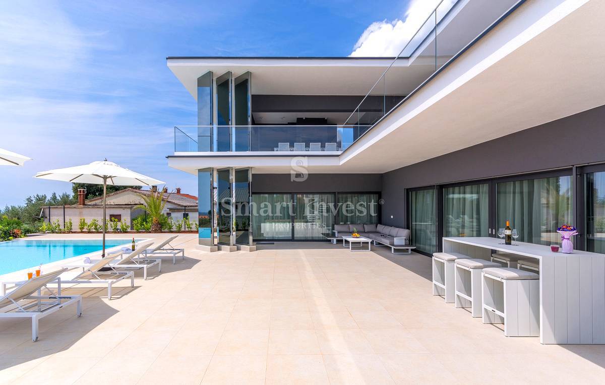 ISTRIA - POREČ, EXCLUSIVE DESIGN VILLA WITH SEA VIEW