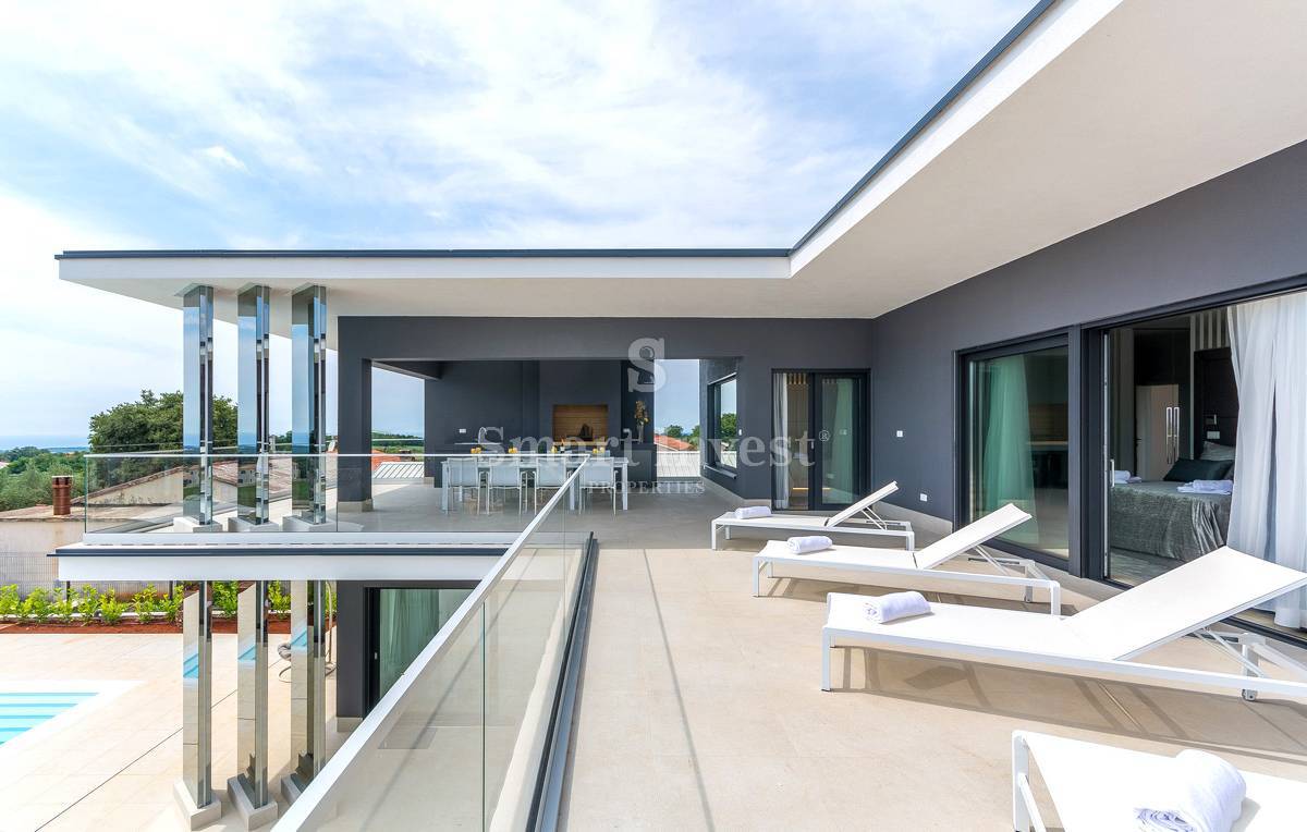 ISTRIA - POREČ, EXCLUSIVE DESIGN VILLA WITH SEA VIEW