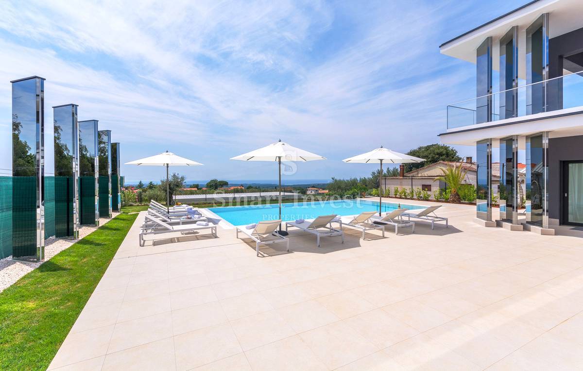ISTRIA - POREČ, EXCLUSIVE DESIGN VILLA WITH SEA VIEW