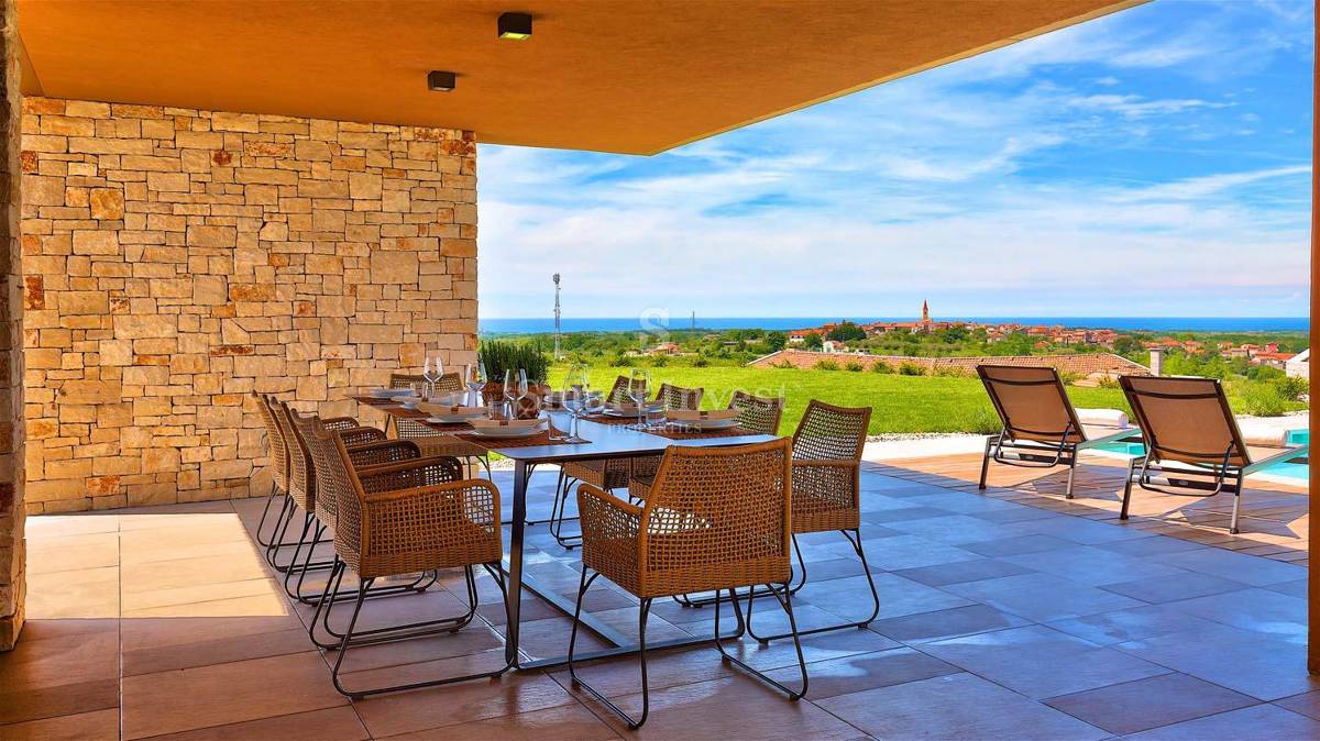 ISTRIA - BRTONIGLA, EXCLUSIVE 6-BEDROOMS VILLA, AMAZING SEA VIEW