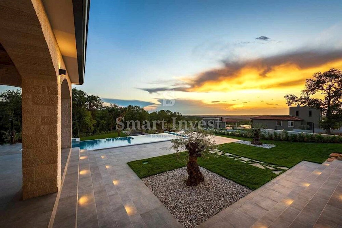 ISTRIA - VIŽINADA, LUXURY RUSTIC VILLA WITH SEA VIEW