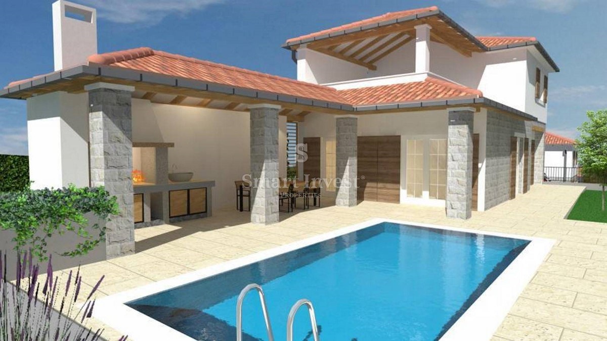 ISTRIA - SVETVINČENAT, NEW 3-BEDROOMS VILLA WITH POOL