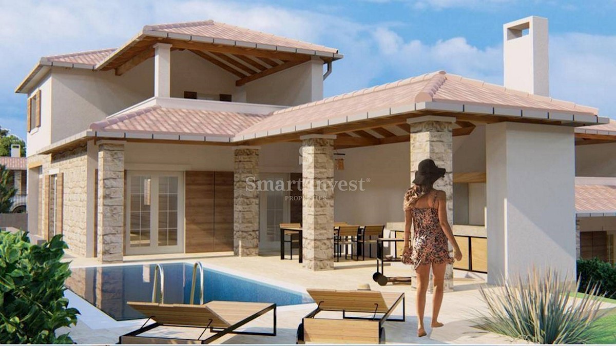 ISTRIA - SVETVINČENAT, NEW 3-BEDROOMS VILLA WITH POOL