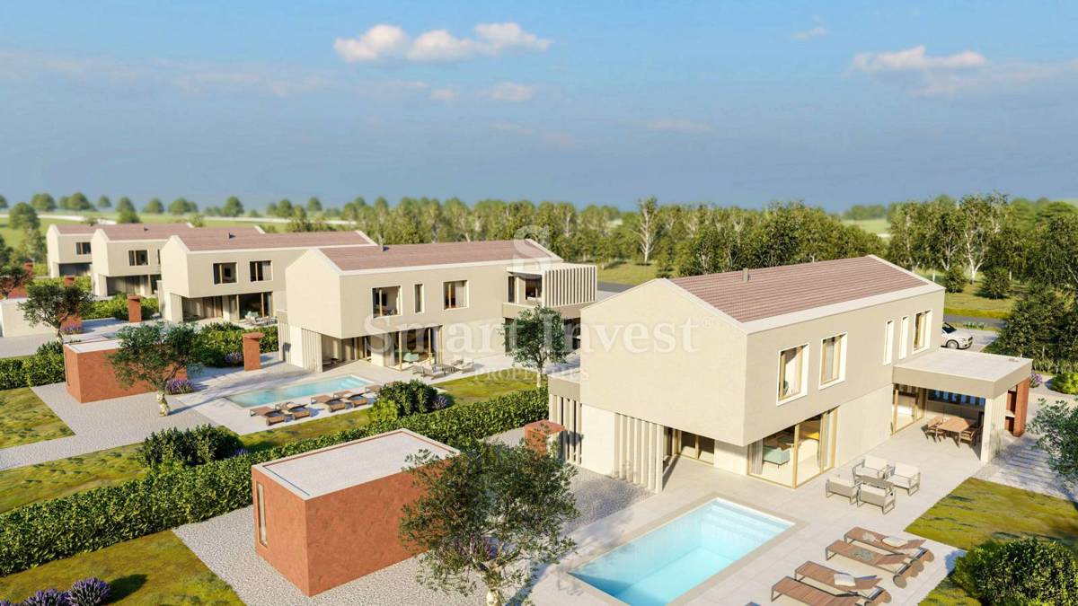 ISTRIA - LABIN, villa moderna con piscina e ampio giardino (P1)