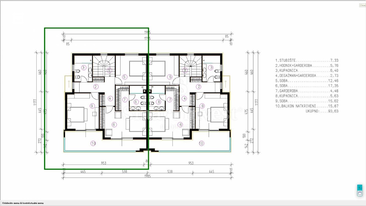 KOSTRENA, villa bifamiliare con piscina e vista mare, in costruzione