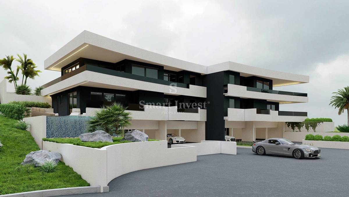 LOVRAN, nuovo appartamento di lusso con giardino e vista mare