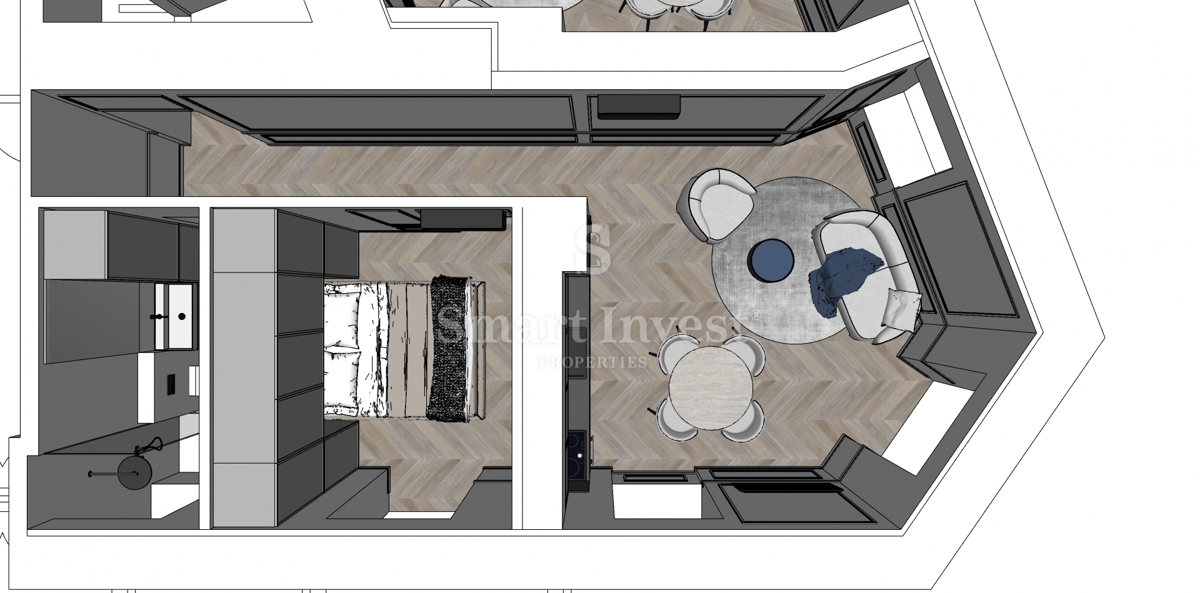 ABBAZIA, appartamento di lusso con balcone in un'antica villa vicino al mare