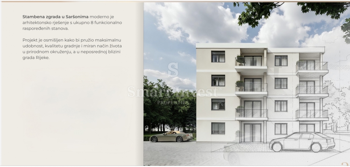 Appartamento Saršoni, Viškovo, 65,63m2