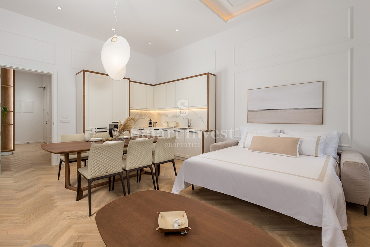 ABBAZIA – CENTRO, lussuoso appartamento fronte mare con terrazza in villa ristrutturata