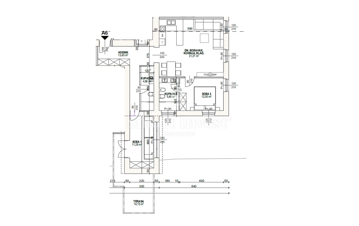 ABBAZIA – CENTRO, lussuoso appartamento fronte mare con terrazza in villa ristrutturata