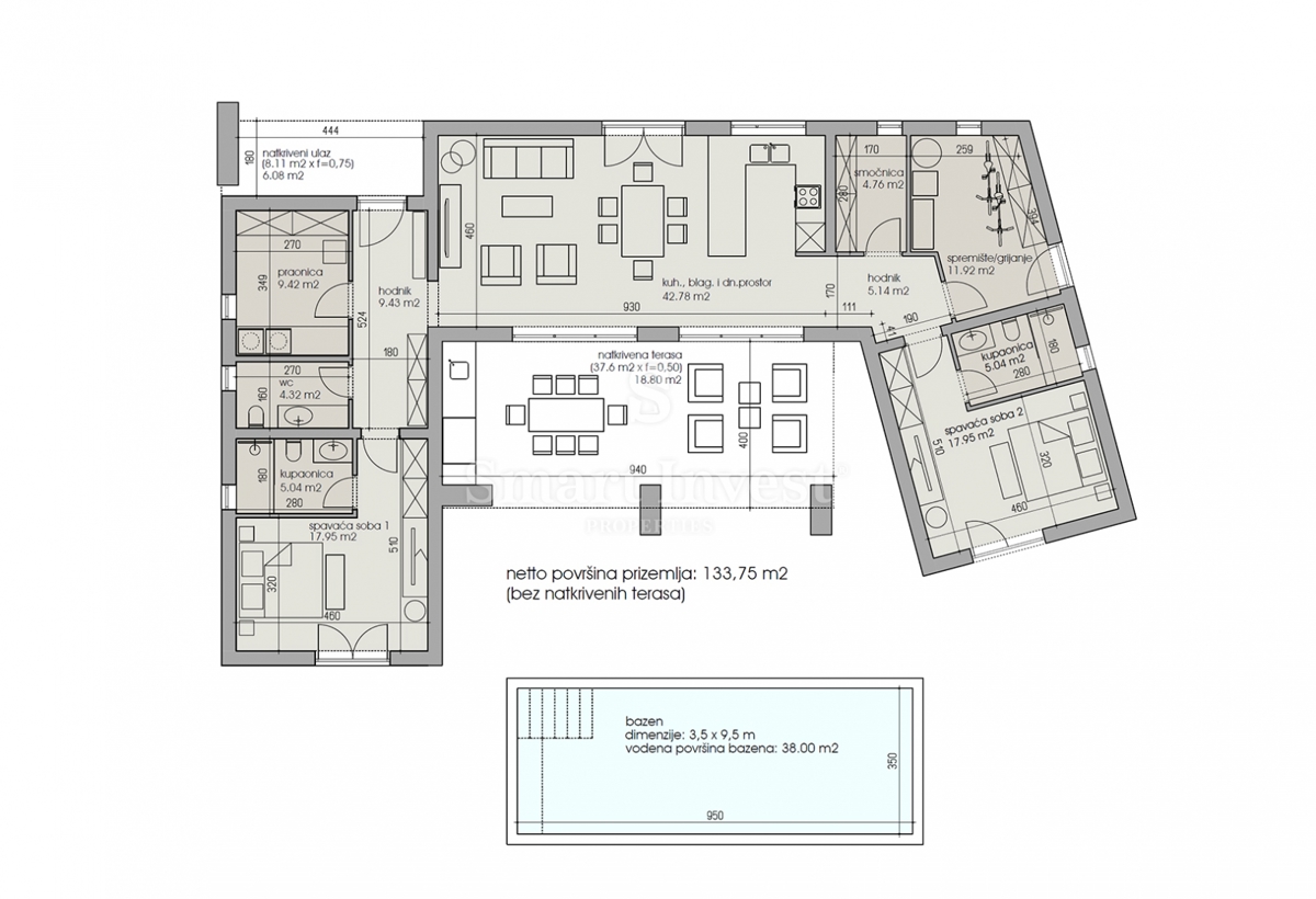 Terreno Bazgalji, Gračišće, 1.100m2