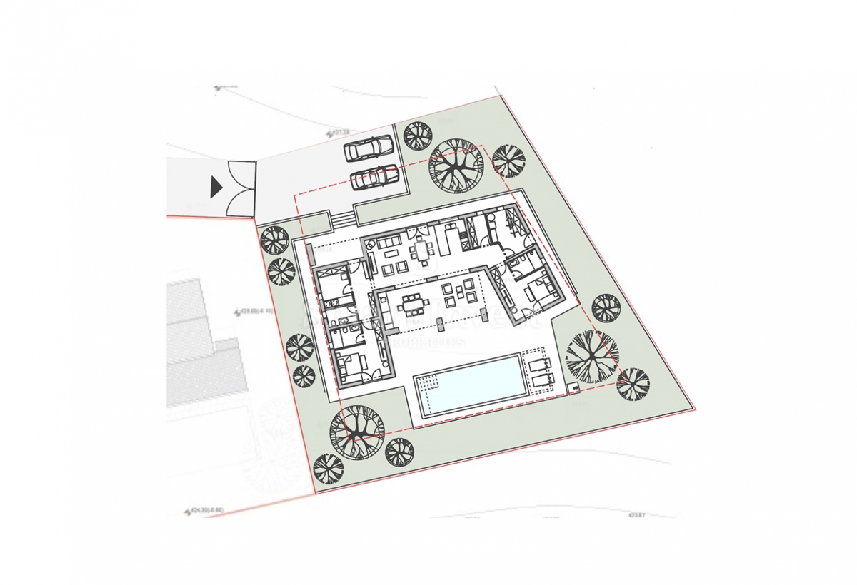 Terreno Bazgalji, Gračišće, 1.100m2