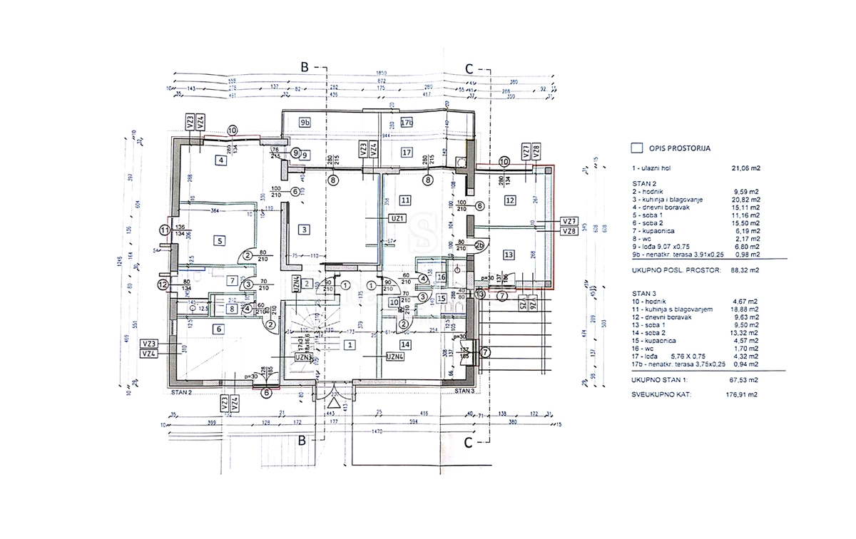 IKA - OPRIĆ, villa con 4 appartamenti e vista panoramica sul mare