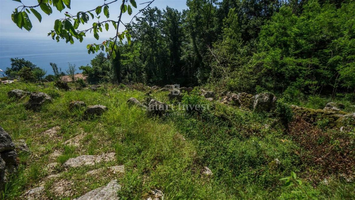 LOVRAN, Building land of 1539 m2 with amazing sea view