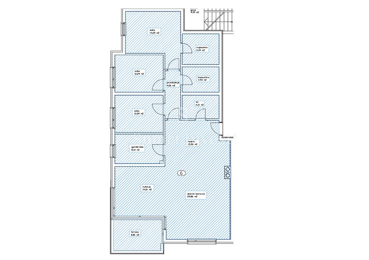 OPATIJA - CENTER, 3-BEDROOMS APARTMENT WITH SEA VIEW AND GARAGE