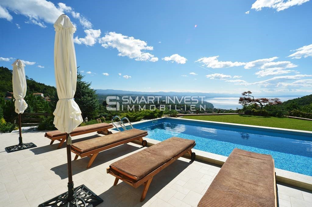 OPATIJA - RUKAVAC, EXCLUSIVE VILLA WITH PANORAMIC SEA VIEW