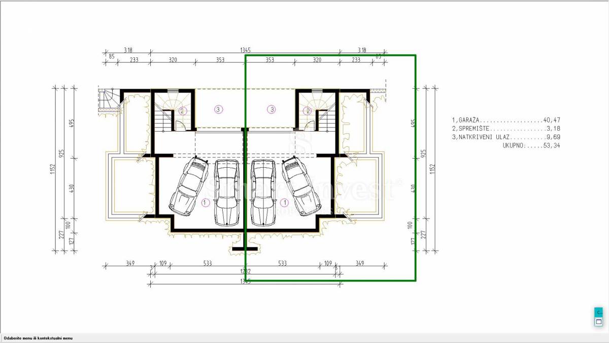 KOSTRENA, villa bifamiliare con piscina e vista mare, in costruzione