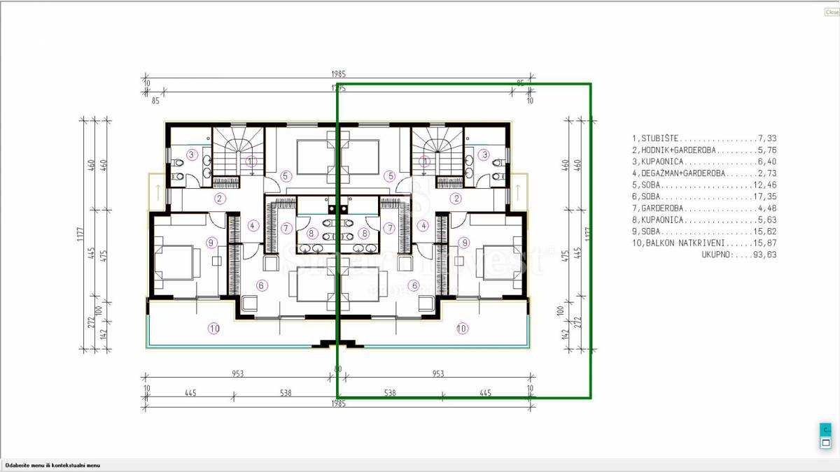 KOSTRENA, villa bifamiliare con piscina e vista mare, in costruzione