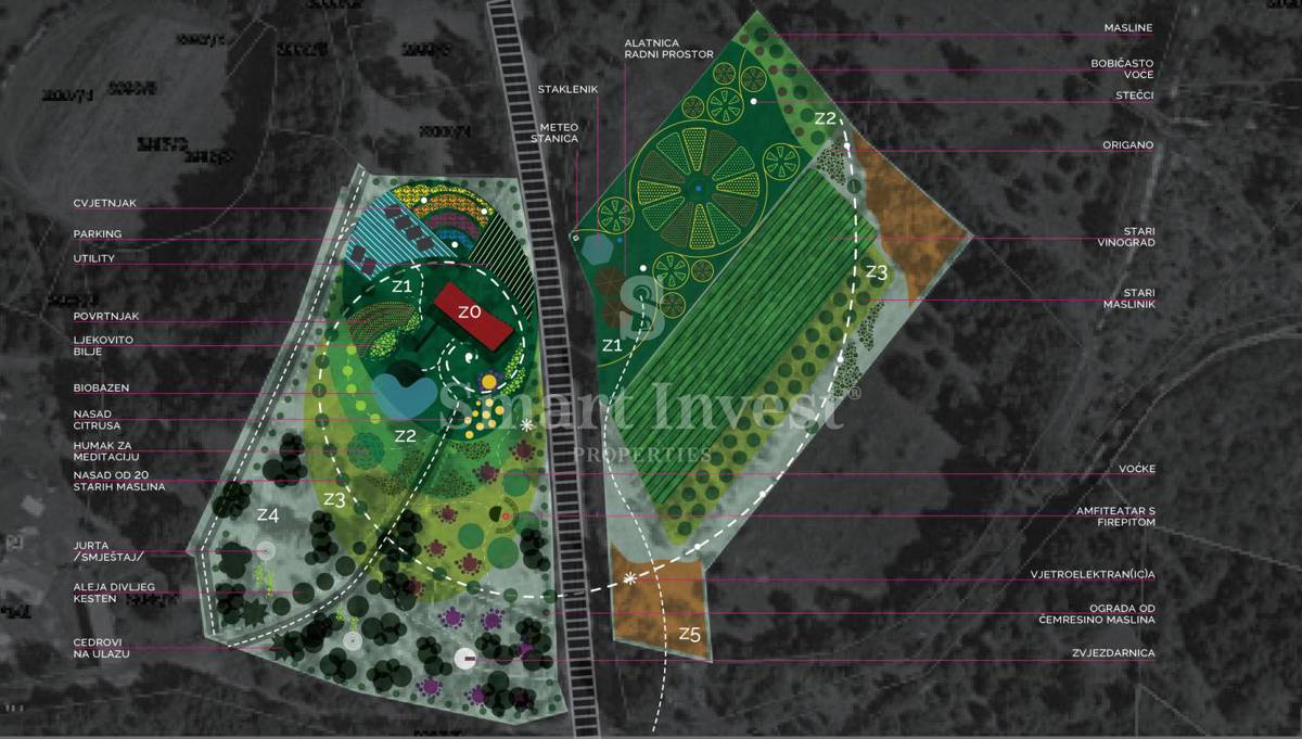 ISTRIA - SVETVINČENAT, proprietà con casa in pietra da ristrutturare e giardino biologico