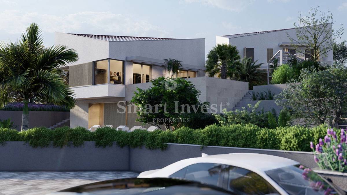 KRK - MALINSKA, villa moderna con piscina e vista mare