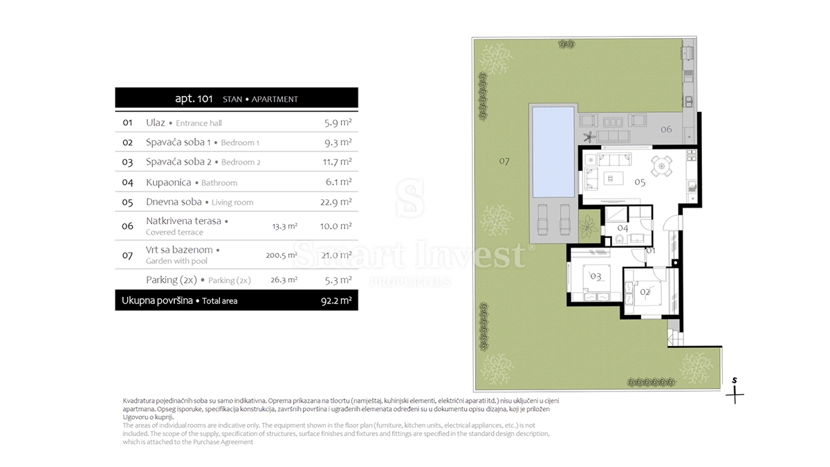ISTRIA - PREMANTURA, appartamento trilocale con giardino e piscina, in un nuovo edificio