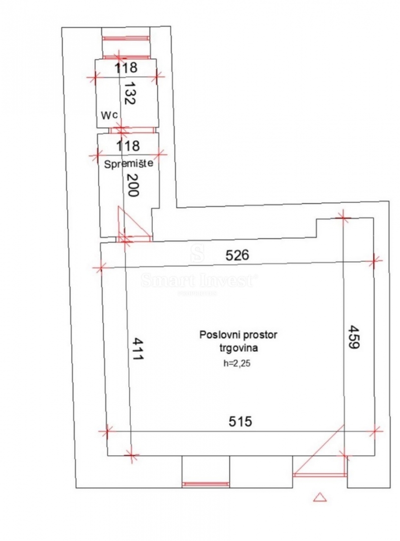 Commerciale Centar, Rijeka, 15m2