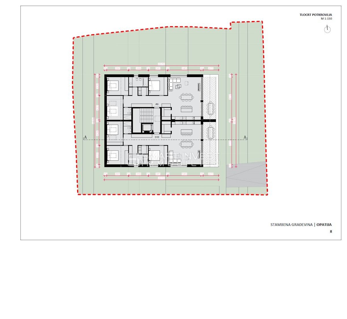 ABBAZIA, attico di lusso con 3 camere da letto con vista mare e garage