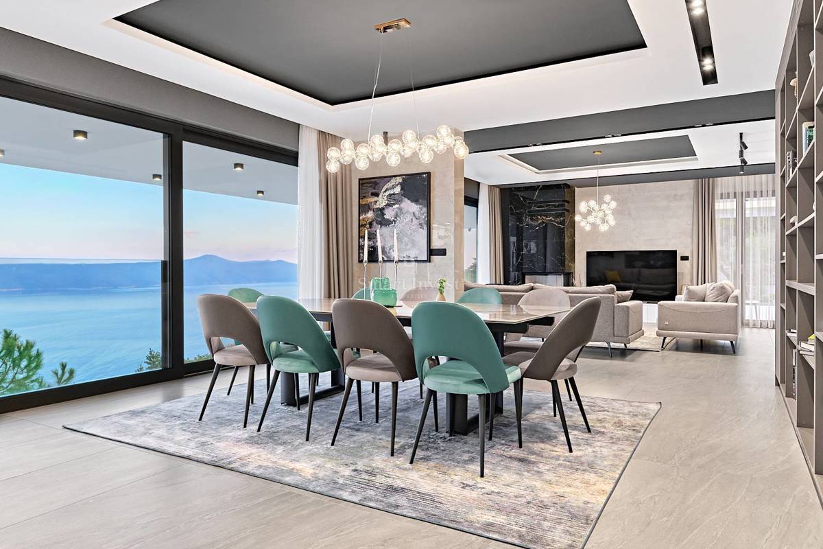 RIVIERA DI OPATIJA, Moderna villa di lusso con vista mare, in vendita