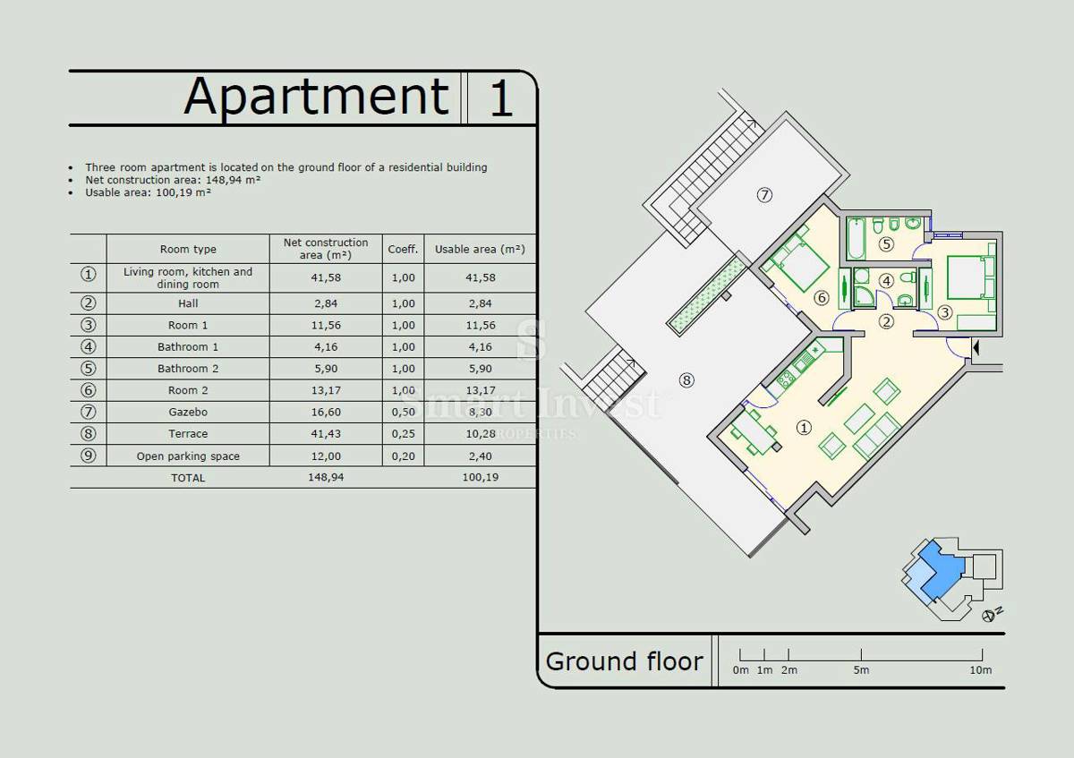 ABBAZIA – IČIĆI, Nuovo appartamento con giardino, vicino al mare, in vendita