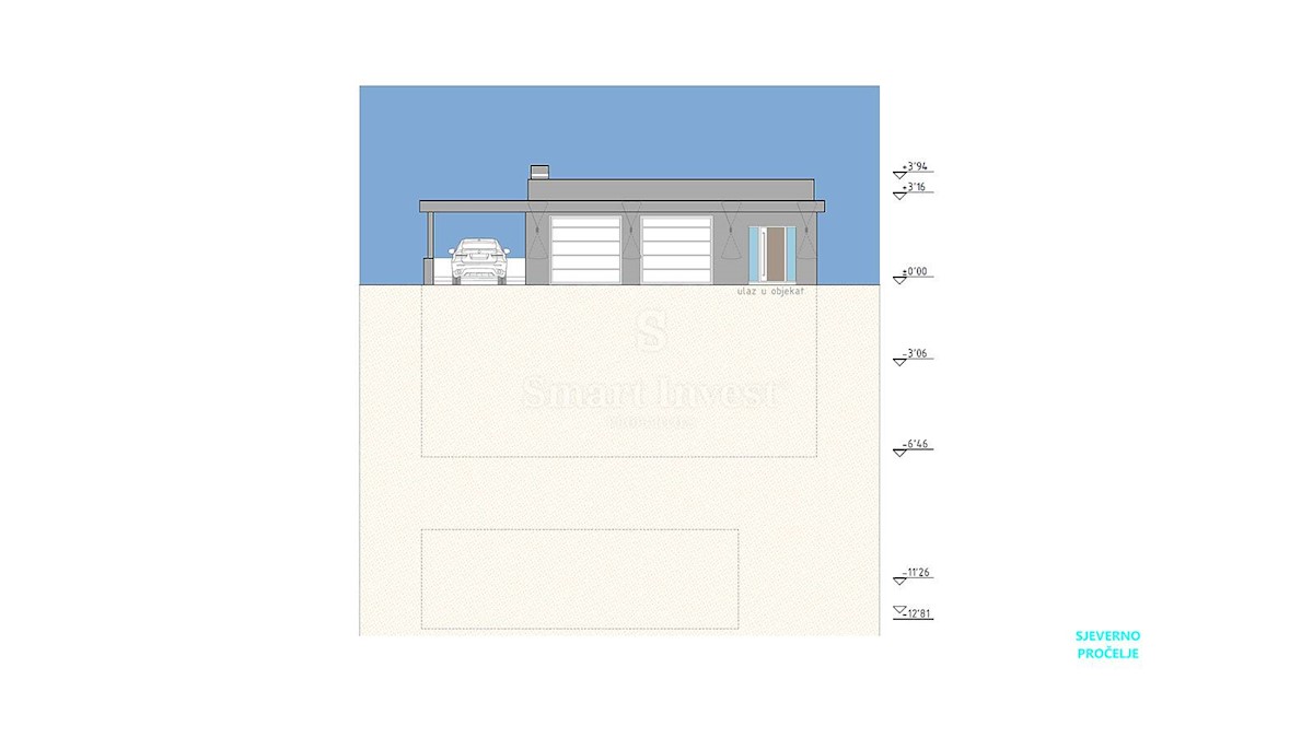 ABBAZIA - IČIĆI, terreno con permesso di costruzione per villa con vista mare