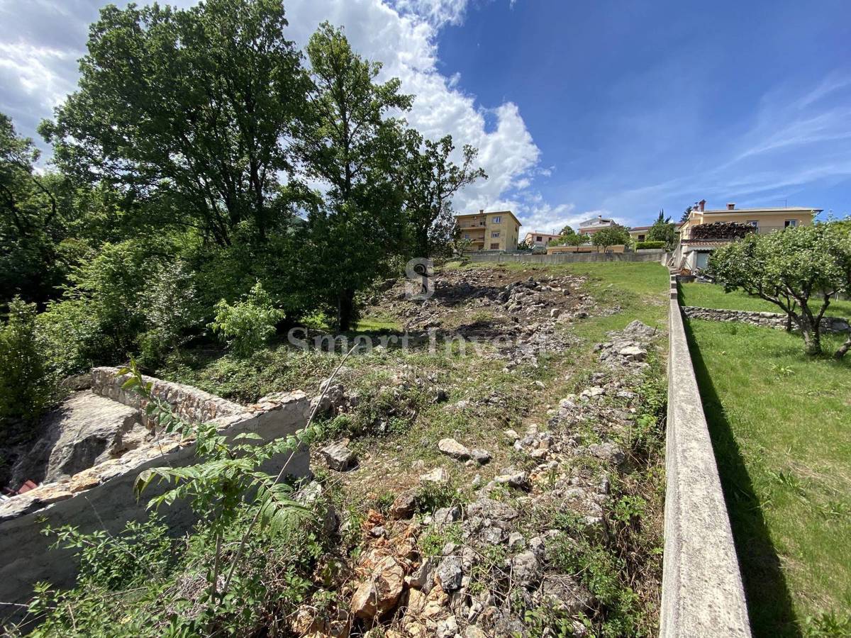 ABBAZIA - POBRI, terreno edificabile per la costruzione di una villa con vista mare