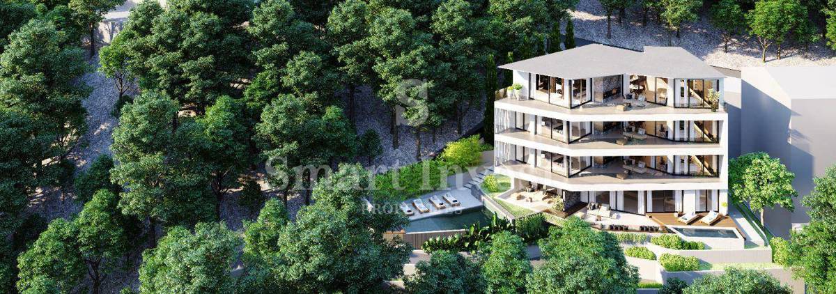 ABBAZIA - CENTRO, attico di lusso con 3 camere da letto, piscina, vista mare