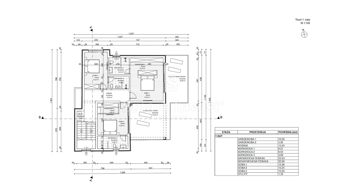 ABBAZIA - POBRI, casa non finita su un terreno di 1199 m2