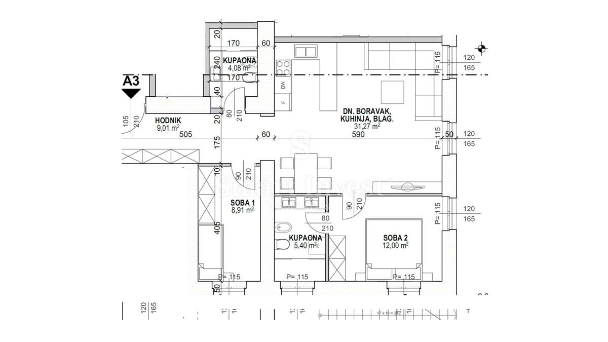 ABBAZIA – CENTRO, lussuoso appartamento fronte mare in villa ristrutturata