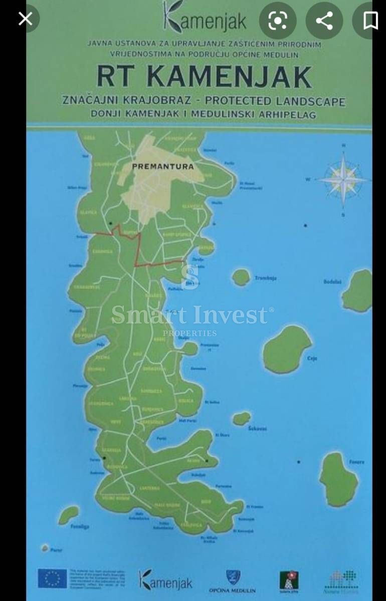 ISTRIA - PREMANTURA, Building lans of 2.409 m2, near the sea