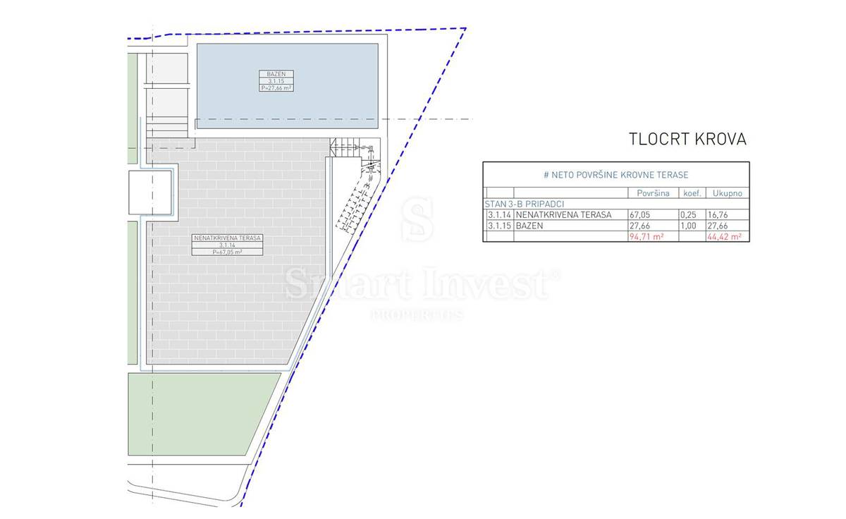 LAURANA, attico di lusso con piscina e vista mare