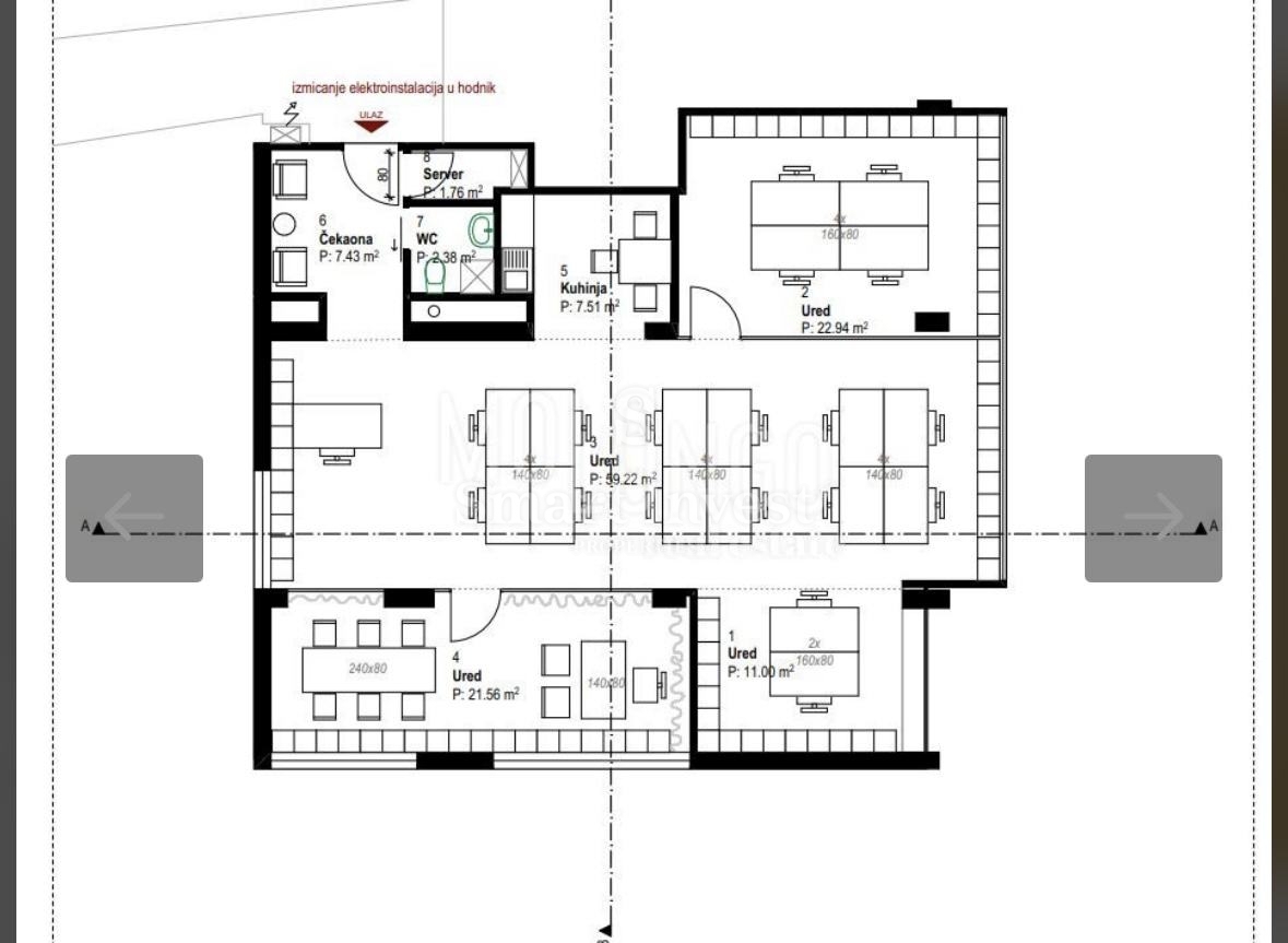 Commerciale Brajda, Rijeka, 145m2