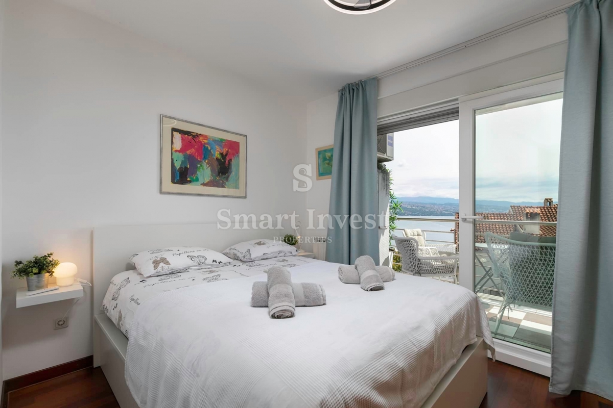 ABBAZIA, bellissimo appartamento con vista mare e parcheggio, vicino al mare