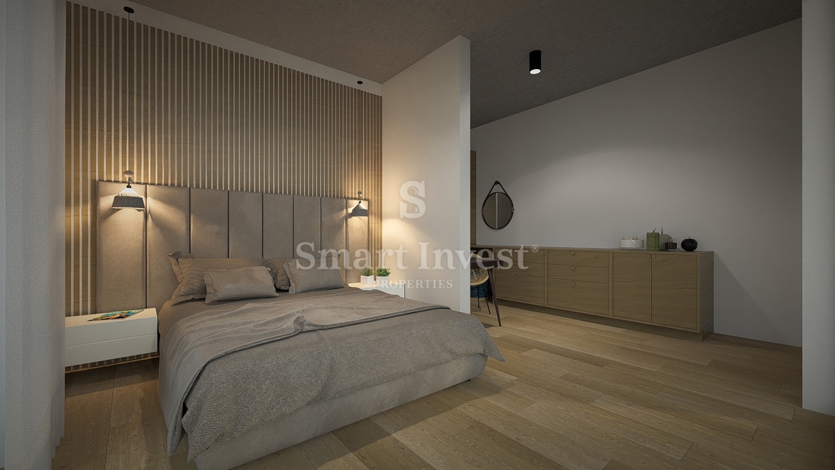 IČIĆI, attico con terrazza sul tetto e piscina privata